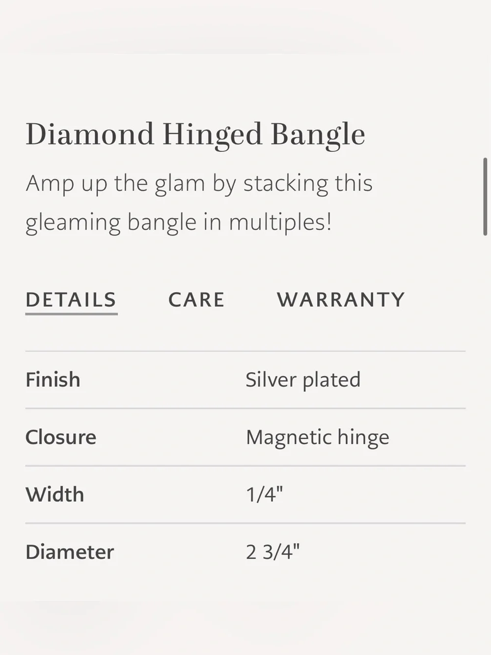 Brighton Diamond Sterling Silver Patterned Hinged Bangle Bracelet - Silver